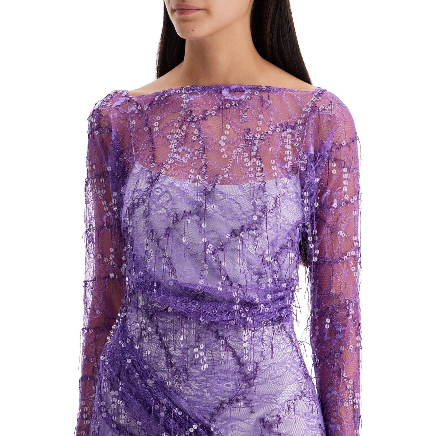 Christopher Esber mini lace dress with sequins Dresses Christopher Esber