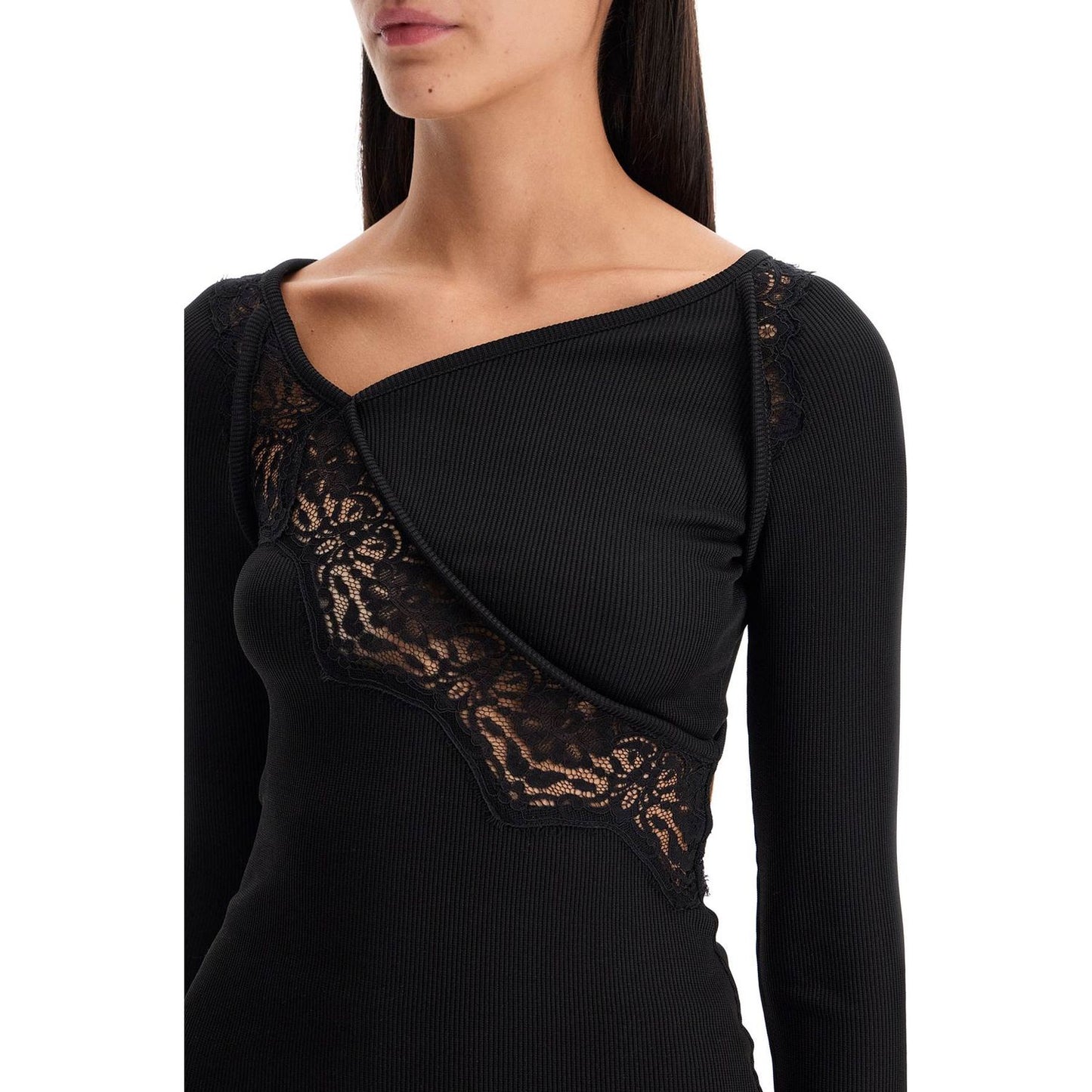 Christopher Esber long-sleeved top with lace Topwear Christopher Esber