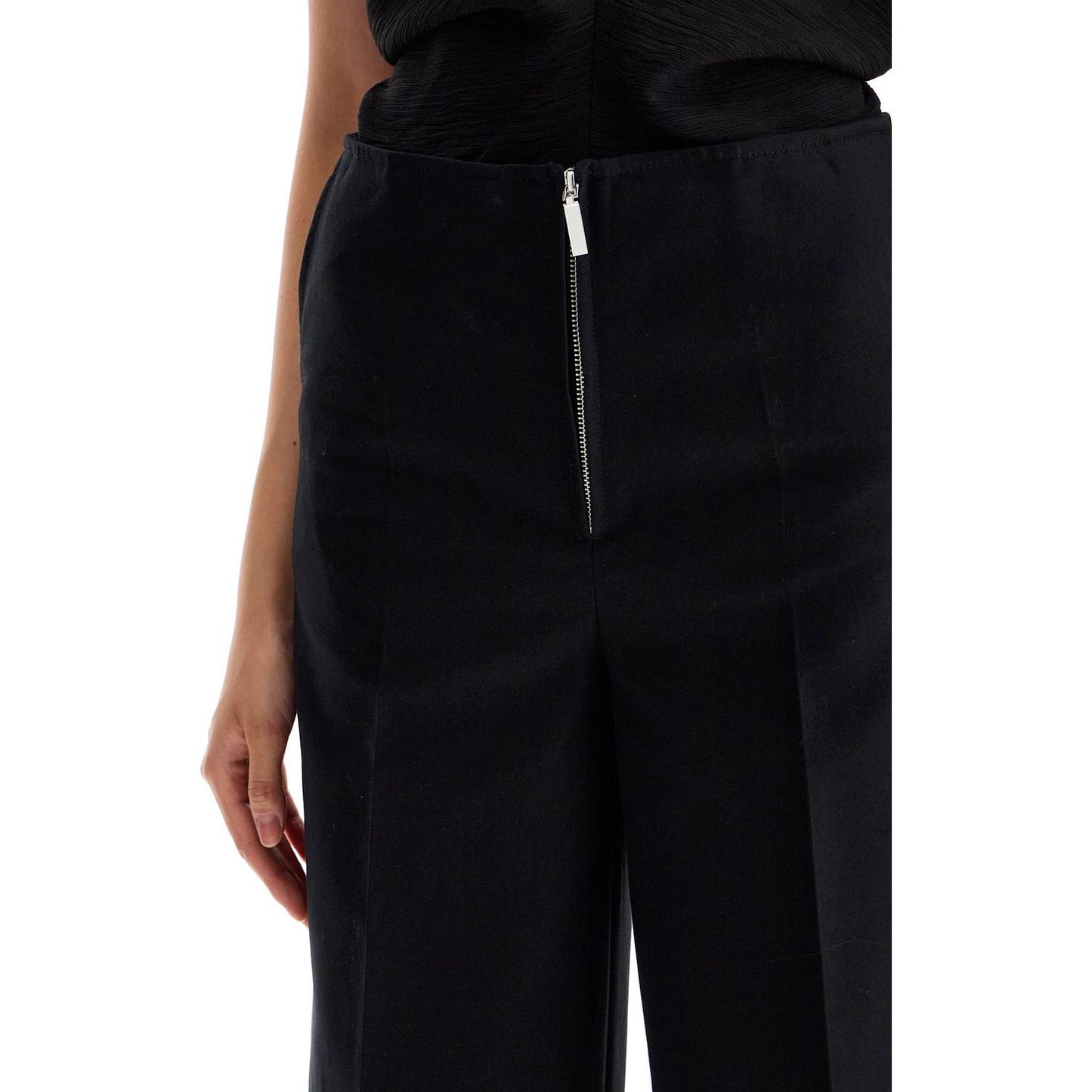 Toteme zip-front wide trousers Trousers Toteme