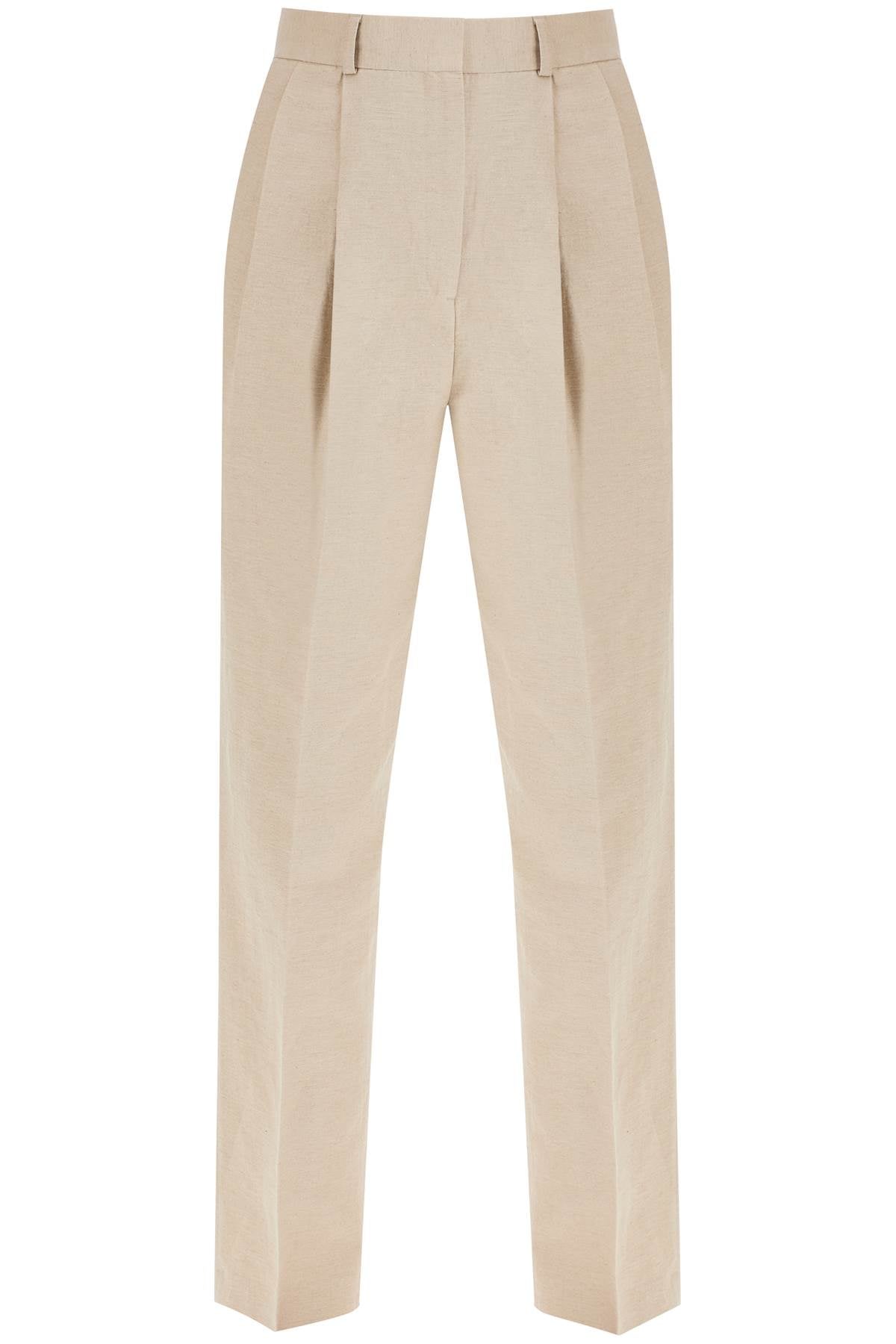 Toteme tailored linen blend trousers for women Trousers Toteme