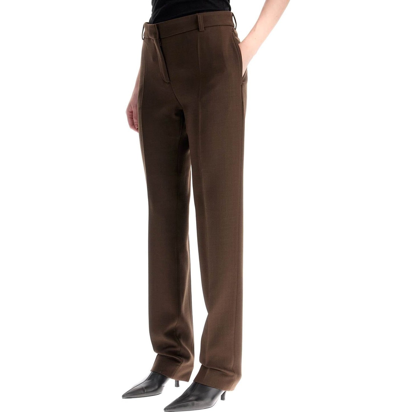 Toteme low-waisted slim fit pants Trousers Toteme