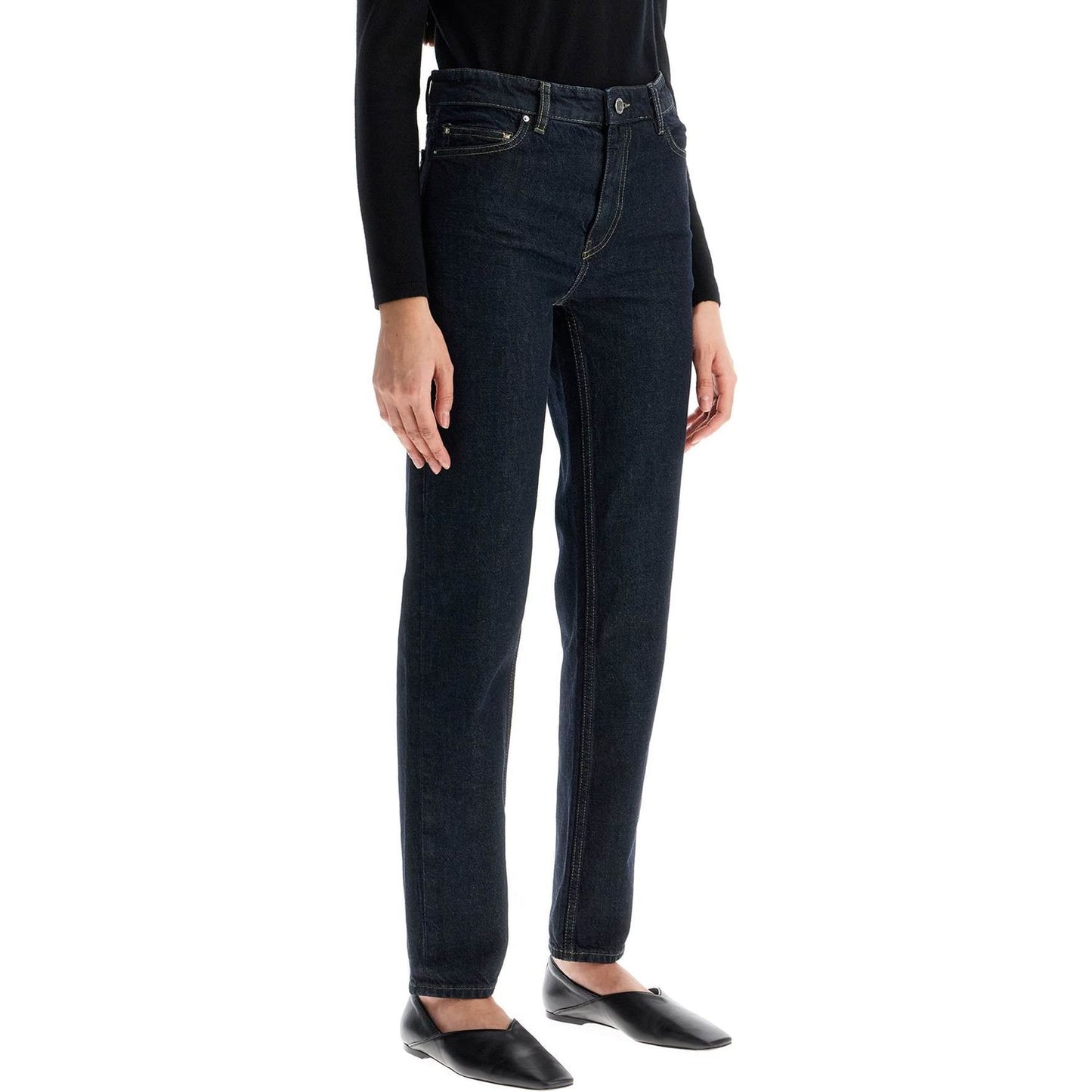 Toteme high-waisted slim jeans in organic cotton blue Jeans Toteme