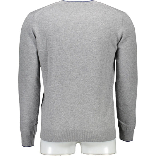 Harmont & Blaine Gray Wool Men Sweater Harmont & Blaine