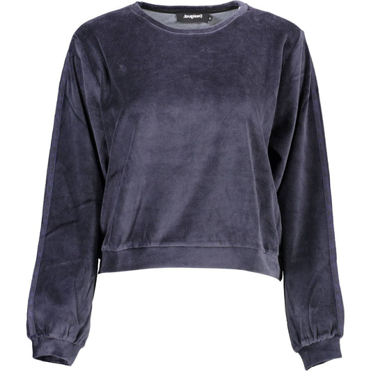 Desigual Blue Cotton Women Sweater Desigual