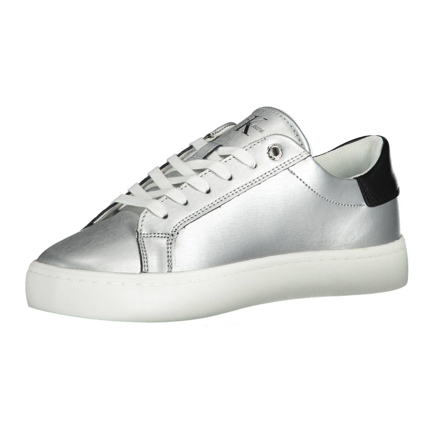 Calvin Klein Silver Cotton Women Sneaker Calvin Klein