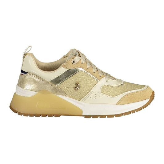 U.S. POLO ASSN. Gold Polyester Women Sneaker U.S. POLO ASSN.