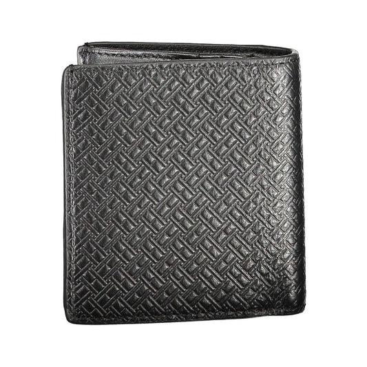 Tommy Hilfiger Black Leather Men Wallet Tommy Hilfiger