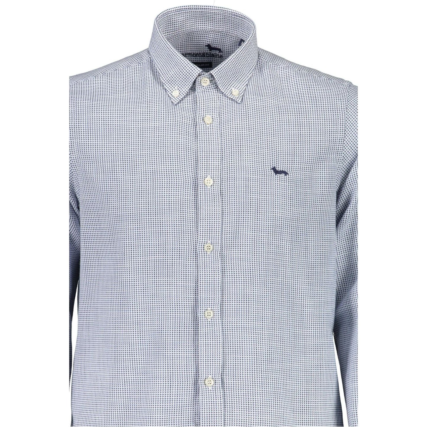 Harmont & Blaine Light Blue Cotton Men Shirt Harmont & Blaine