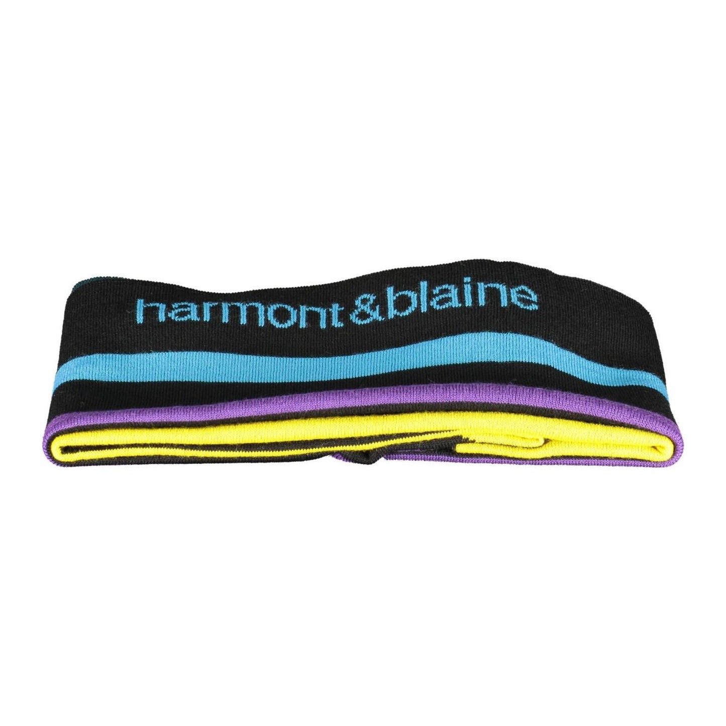 Harmont & Blaine Black Wool Men Scarf Harmont & Blaine