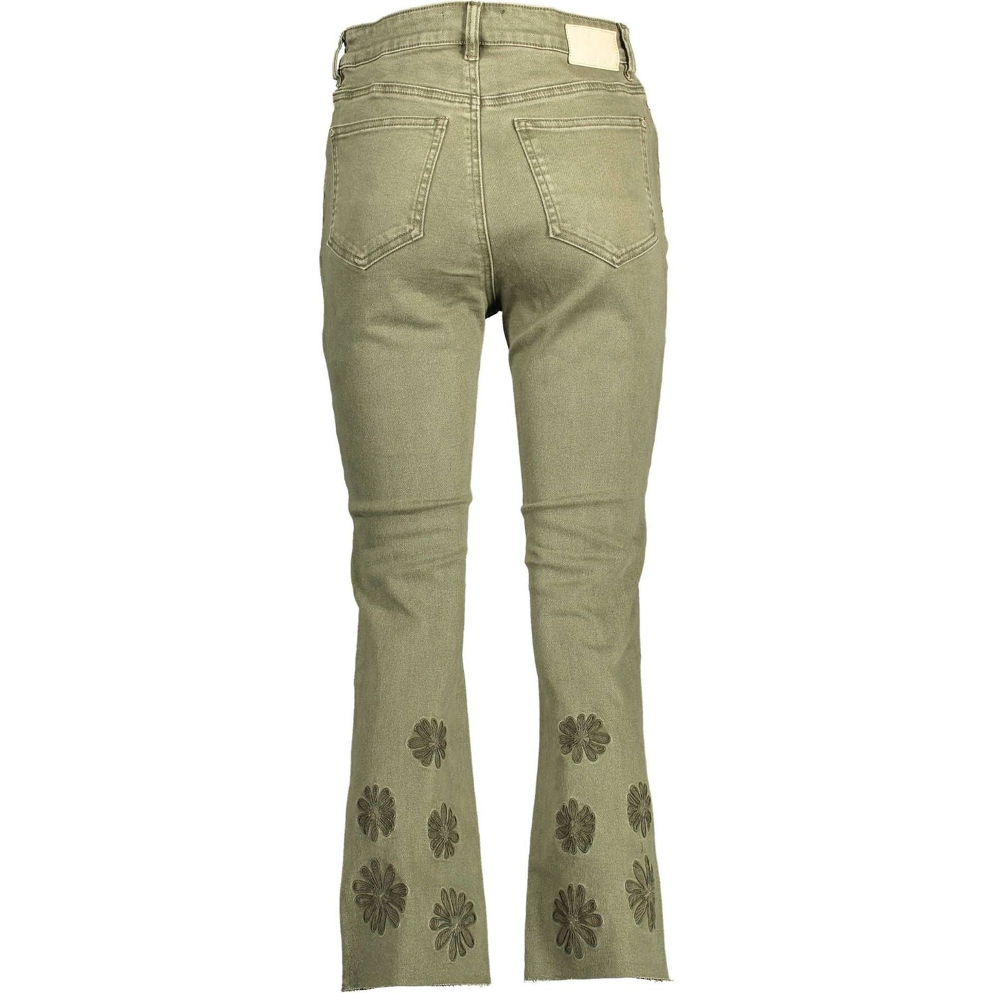 Desigual Green Cotton Women Jeans Desigual