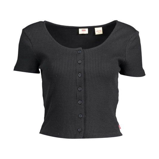 Levi's Black Cotton Women Top Levi's