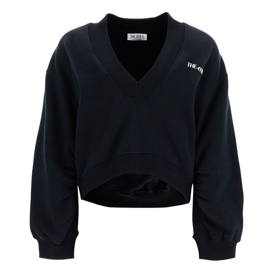 The Attico oversized sweatshirt with deep v-neck Topwear The Attico