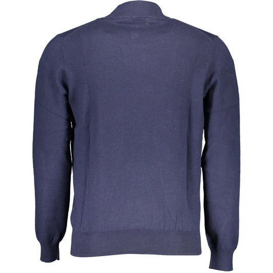 North Sails Blue Cotton Men Sweater North Sails