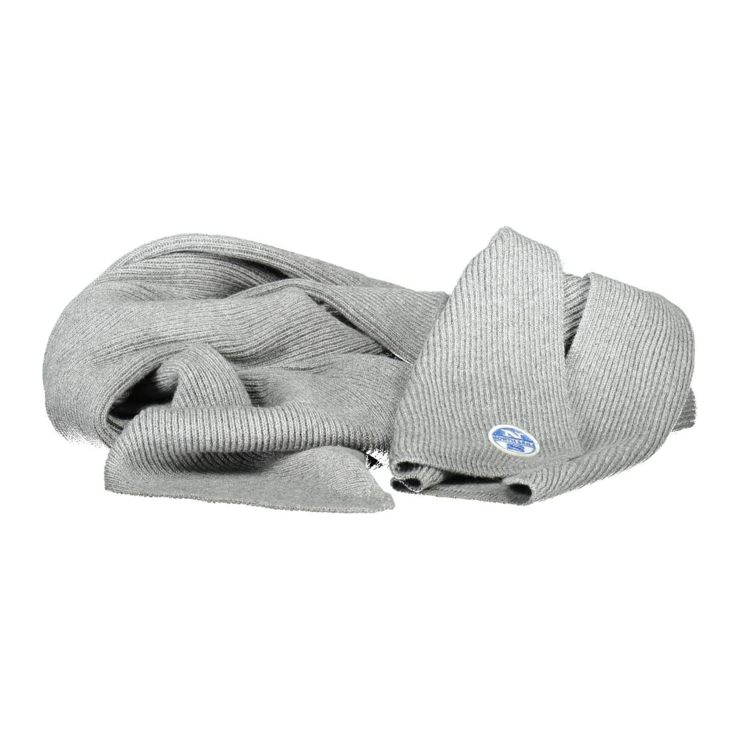 North Sails Gray Cotton Men Scarf North Sails