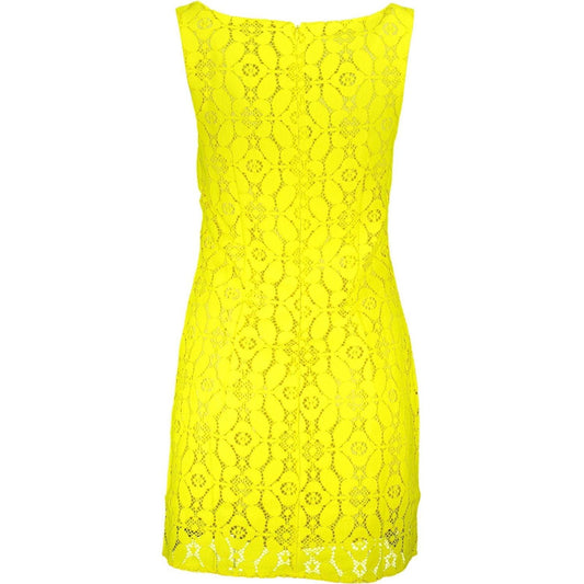 Desigual Yellow Polyester Women Sleeveless Dress Desigual