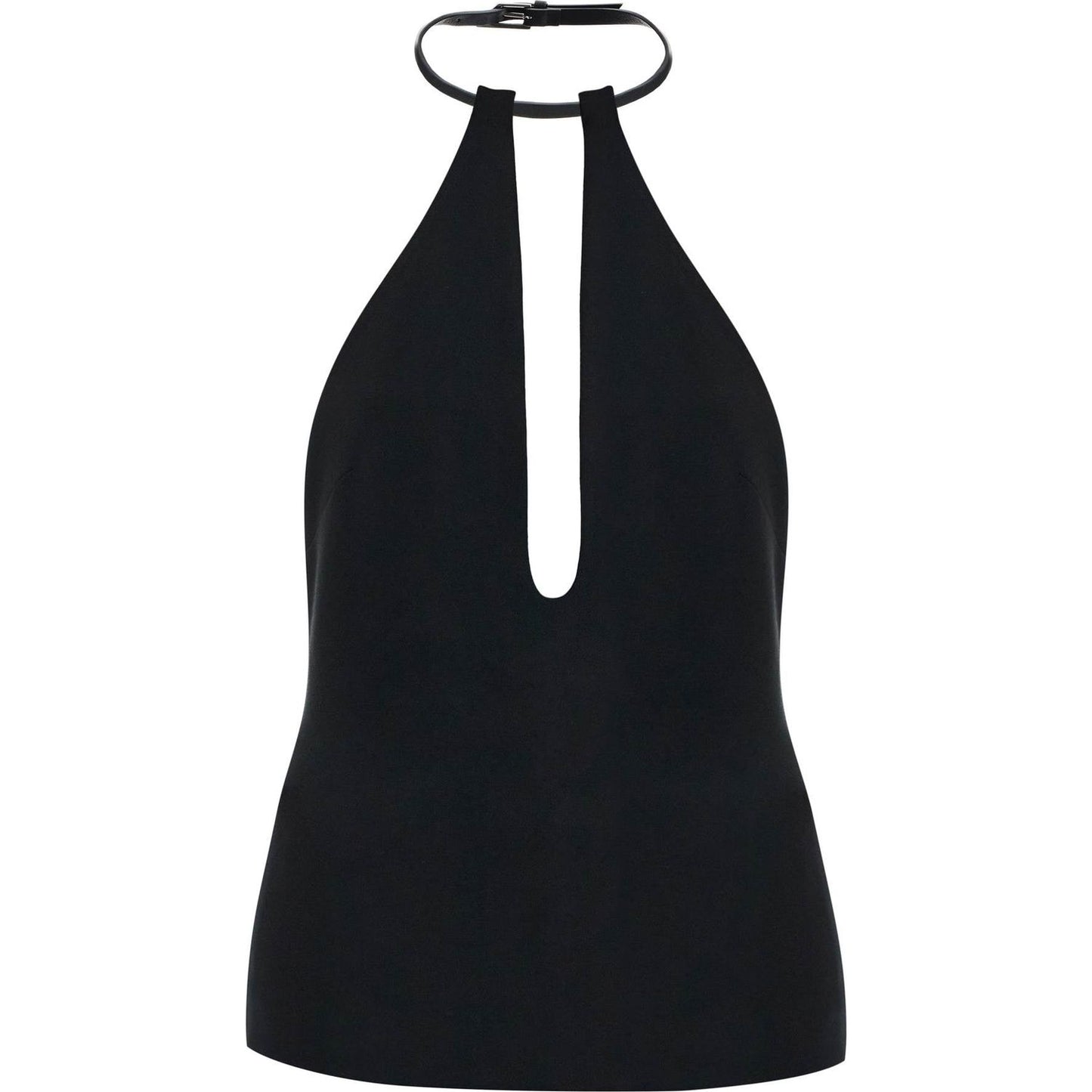 The Attico halter neck top with open Topwear The Attico