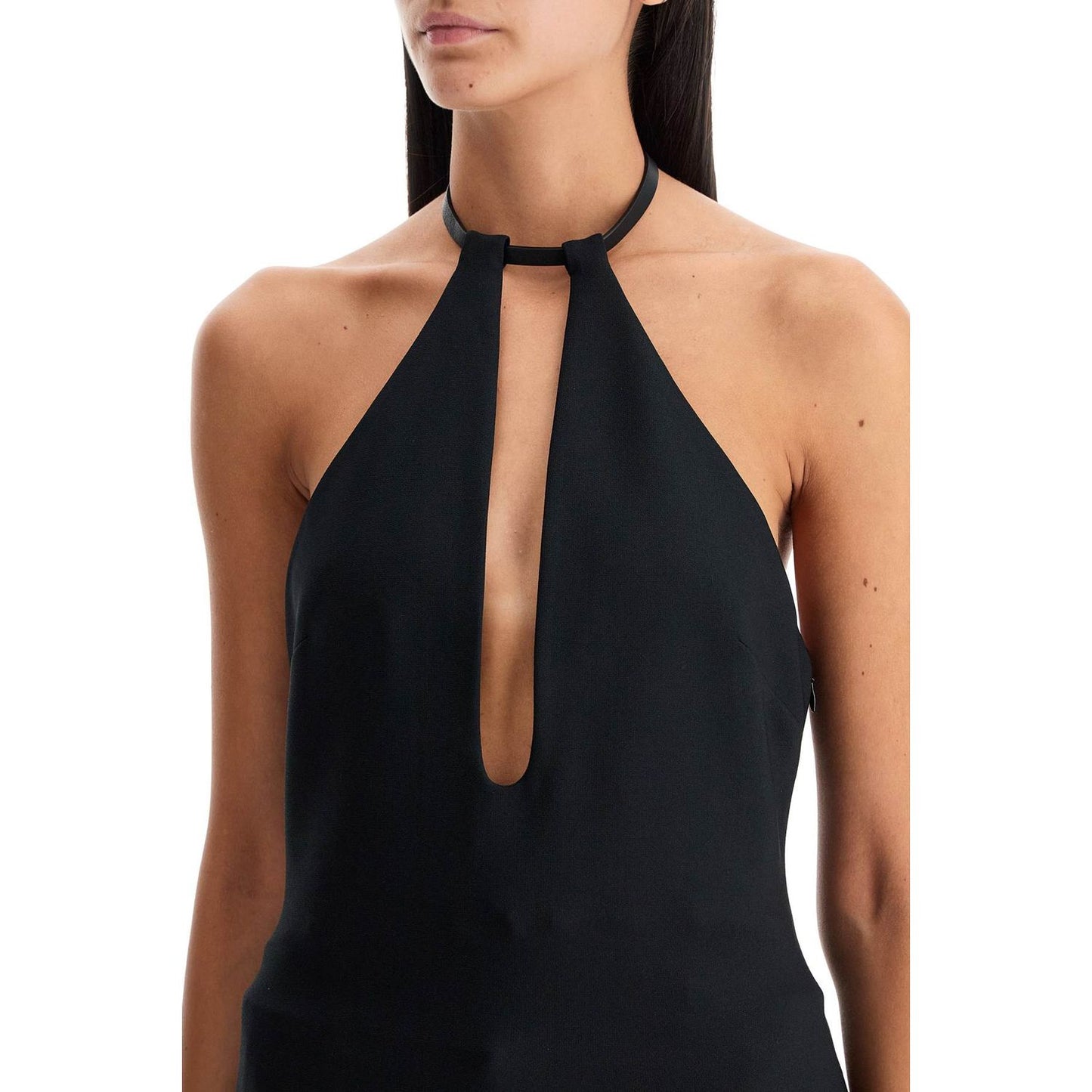 The Attico halter neck top with open Topwear The Attico