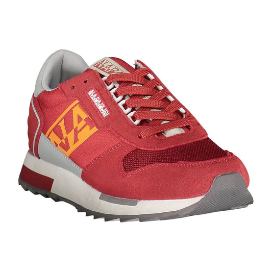 Napapijri Red Polyester Men Sneaker Napapijri