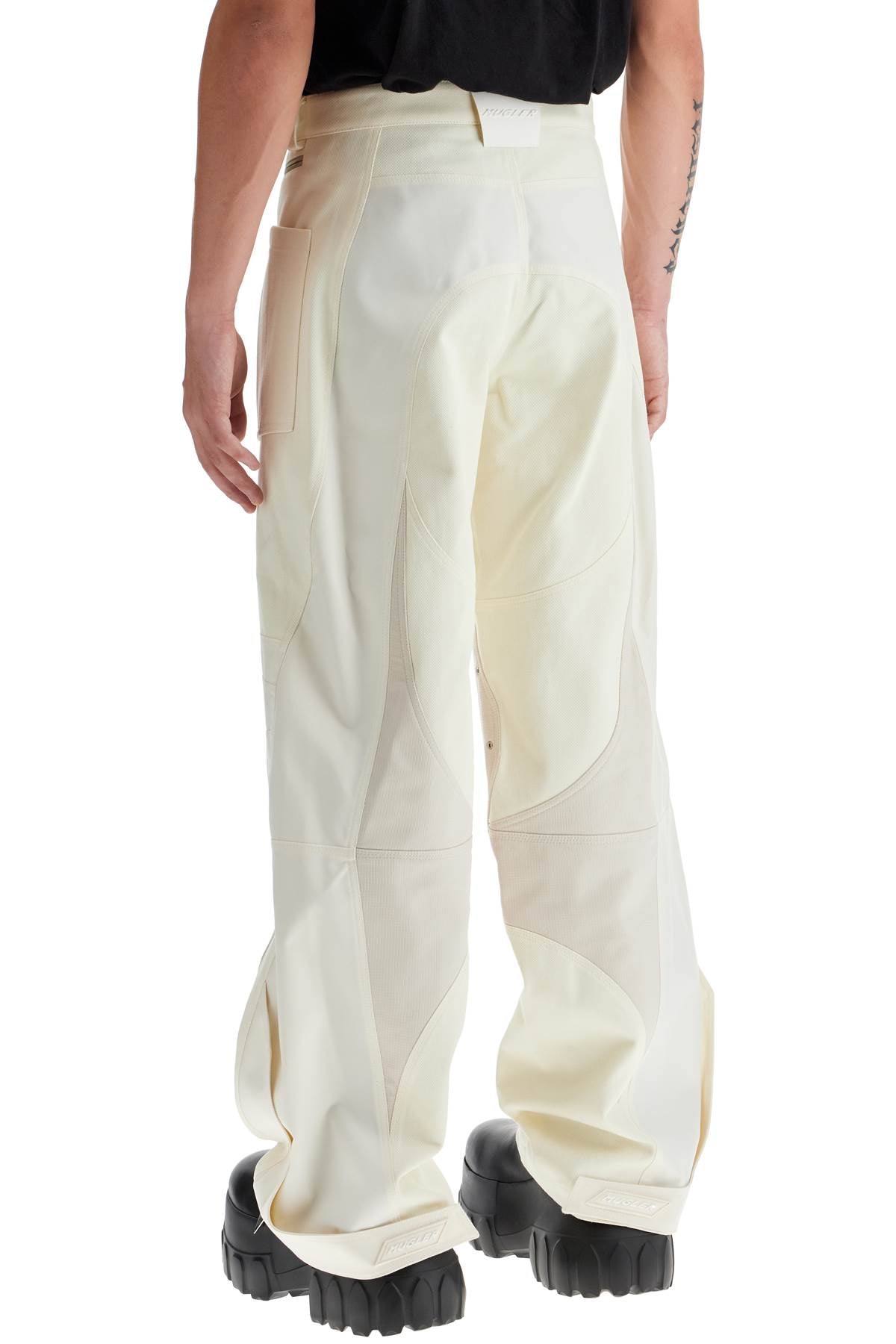 Mugler patchwork cargo pants with Trousers Mugler