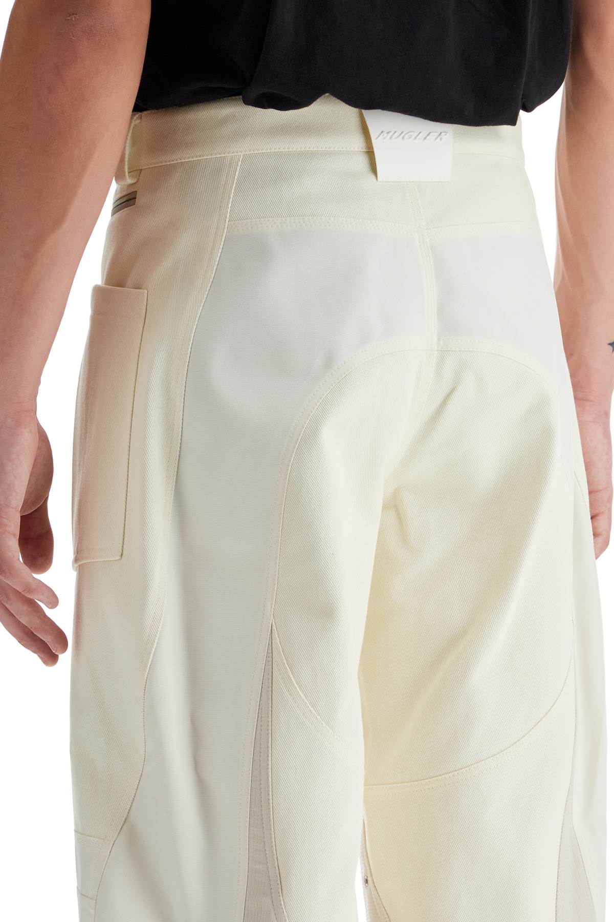 Mugler patchwork cargo pants with Trousers Mugler