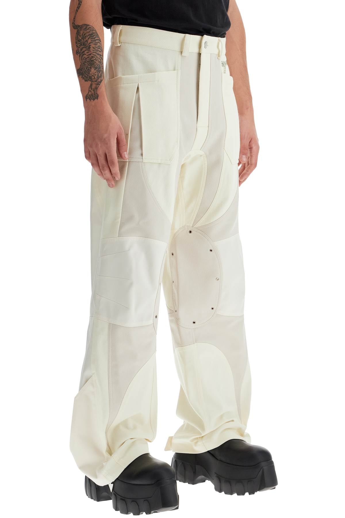 Mugler patchwork cargo pants with Trousers Mugler