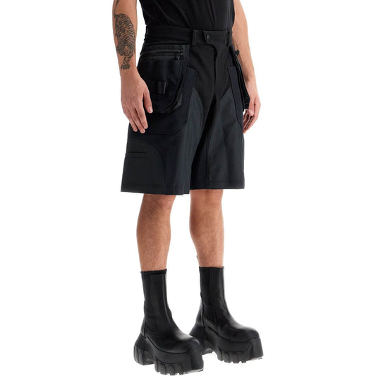 Mugler "bi-material cargo bermuda shorts Short trousers Mugler