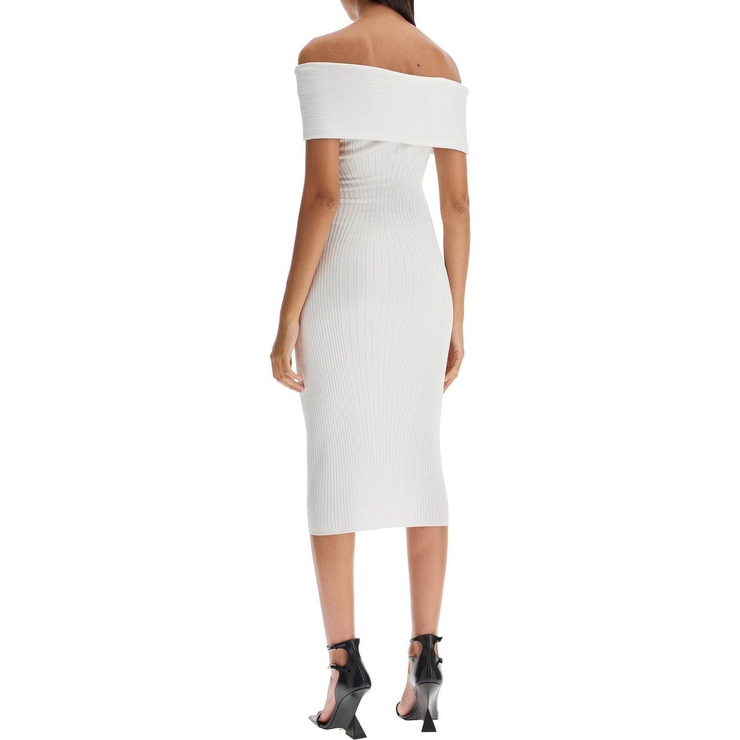 Mugler off-shoulder midi dress Dresses Mugler