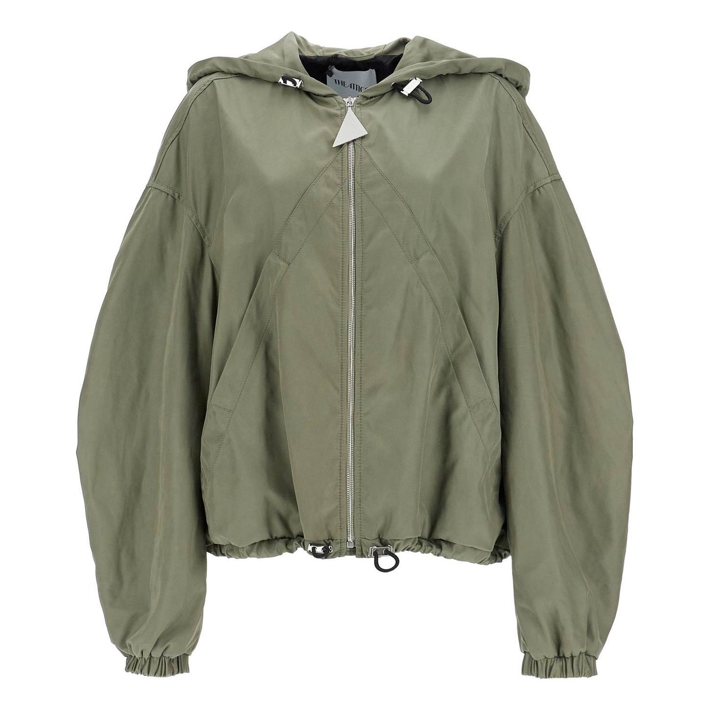 The Attico giubbotto bomber con cappuccio regolabile verde militare Jackets The Attico