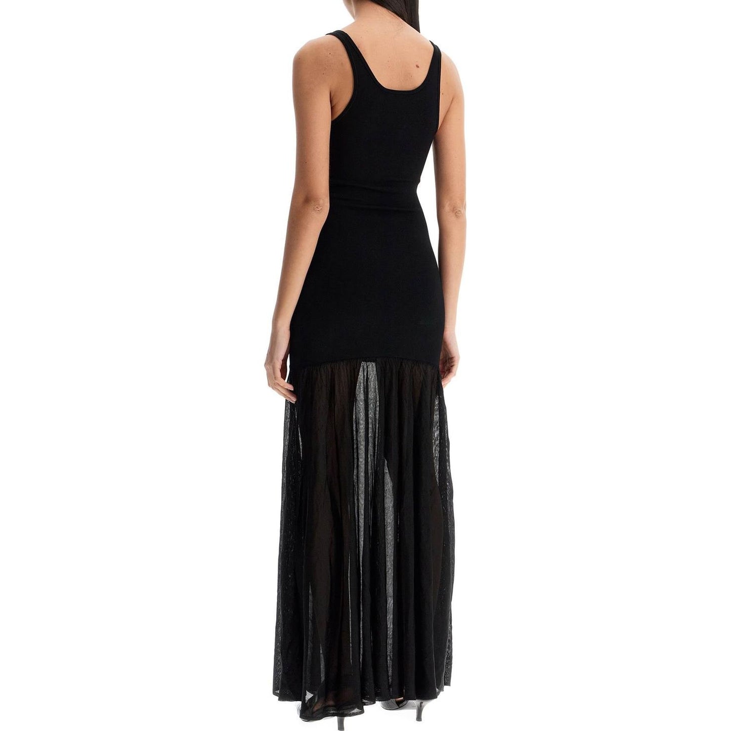 Toteme long black evening sleeveless dress with wide neckline Dresses Toteme