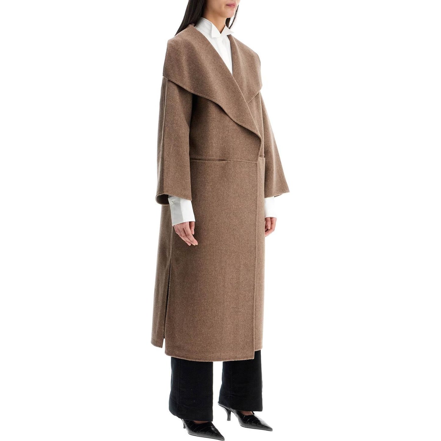 Toteme beige wool and cashmere kimono coat Jackets Toteme