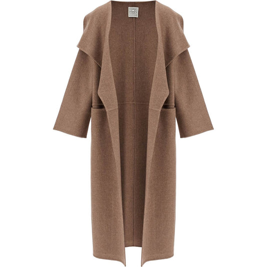 Toteme beige wool and cashmere kimono coat Jackets Toteme