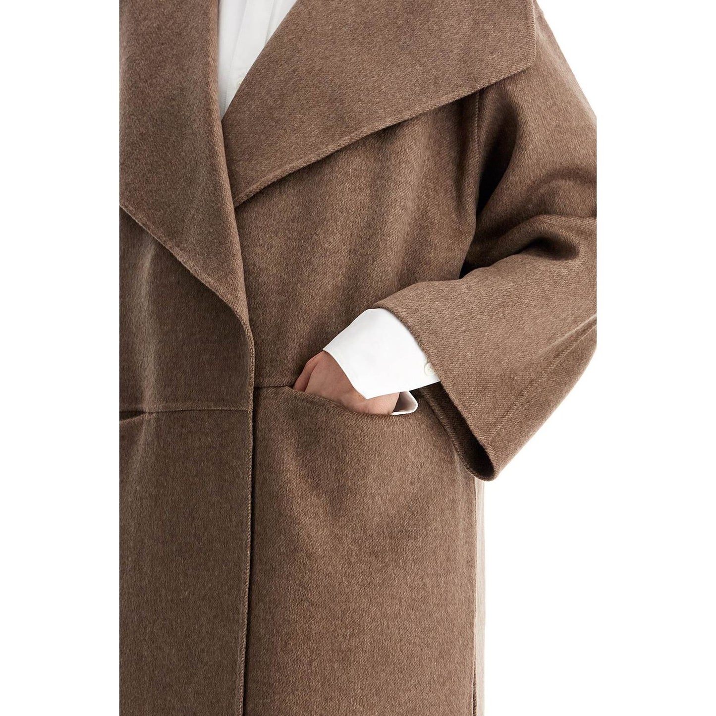 Toteme beige wool and cashmere kimono coat Jackets Toteme