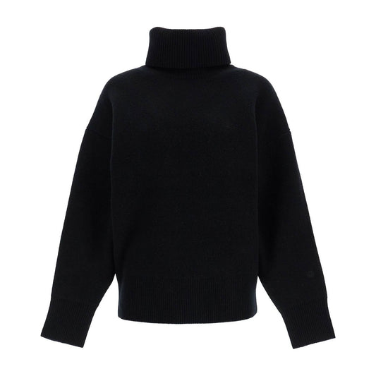 Toteme black rws wool and cashmere turtleneck sweater Knitwear Toteme