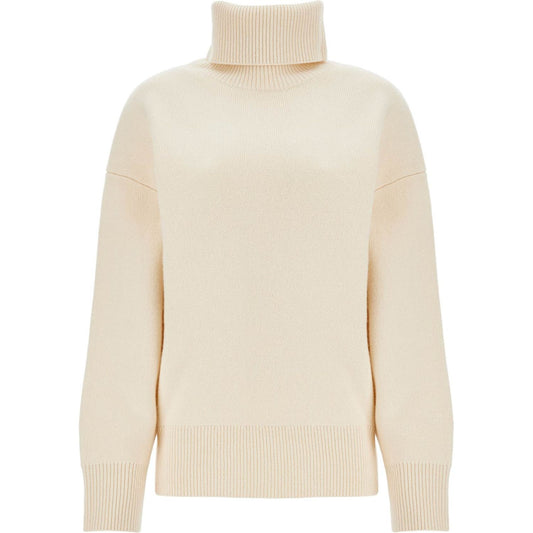 Toteme white snow wool and cashmere turtleneck for women Knitwear Toteme