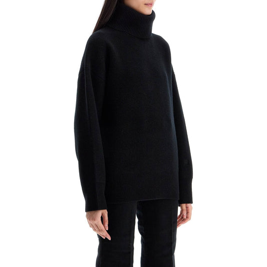 Toteme black rws wool and cashmere turtleneck sweater Knitwear Toteme