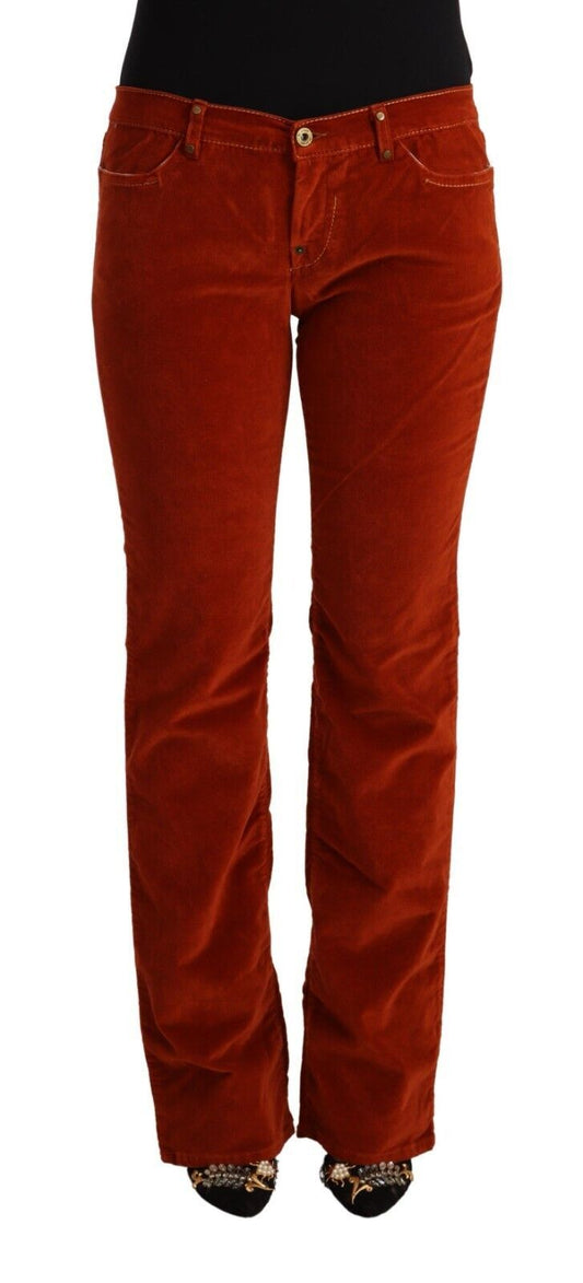 GF Ferre Chic Red Low Waist Straight Cut Jeans