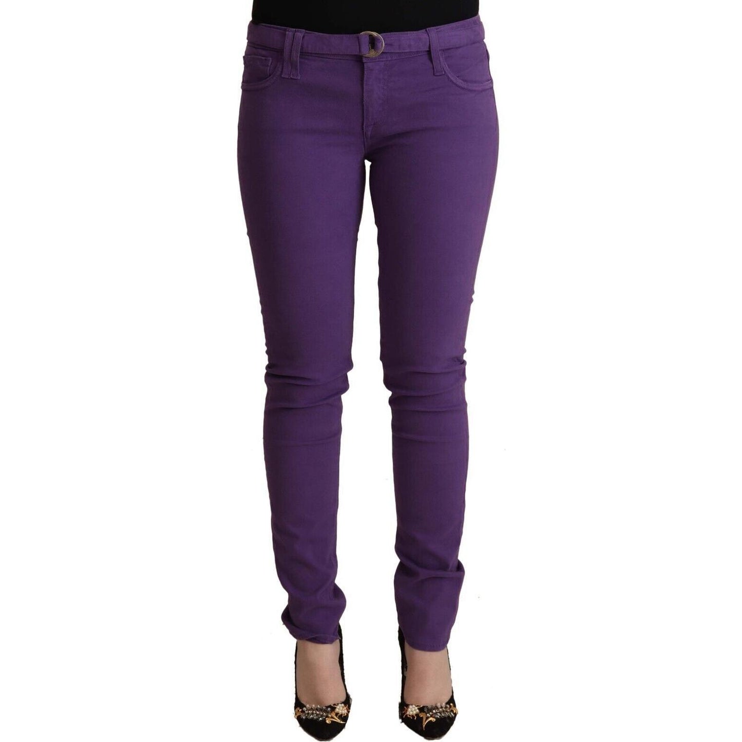 CYCLE Chic Purple Low Waist Skinny Jeans CYCLE