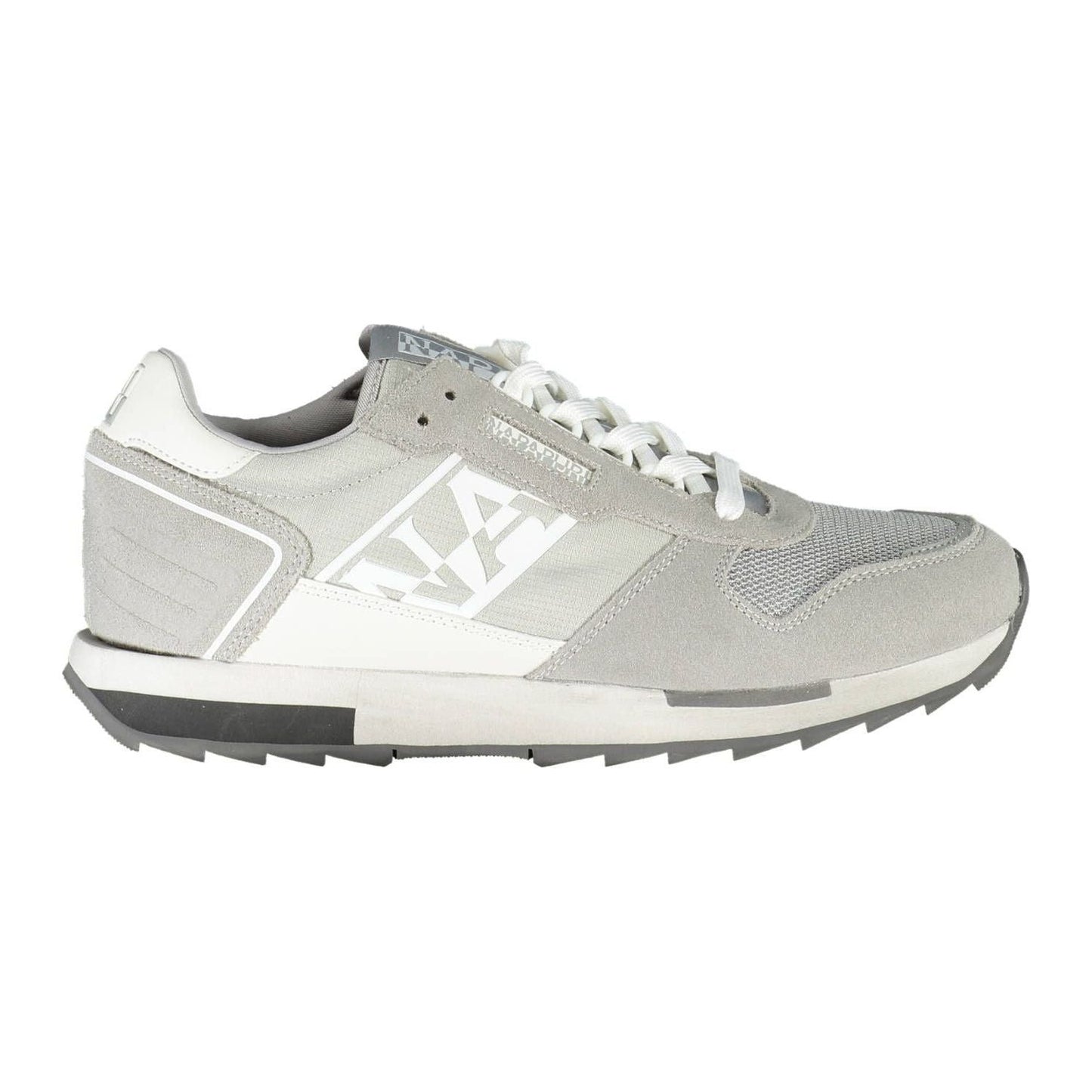 Napapijri Gray Polyester Men Sneaker Napapijri