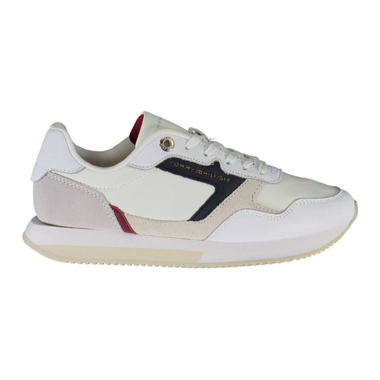 Tommy Hilfiger White Leather Women Sneaker Tommy Hilfiger