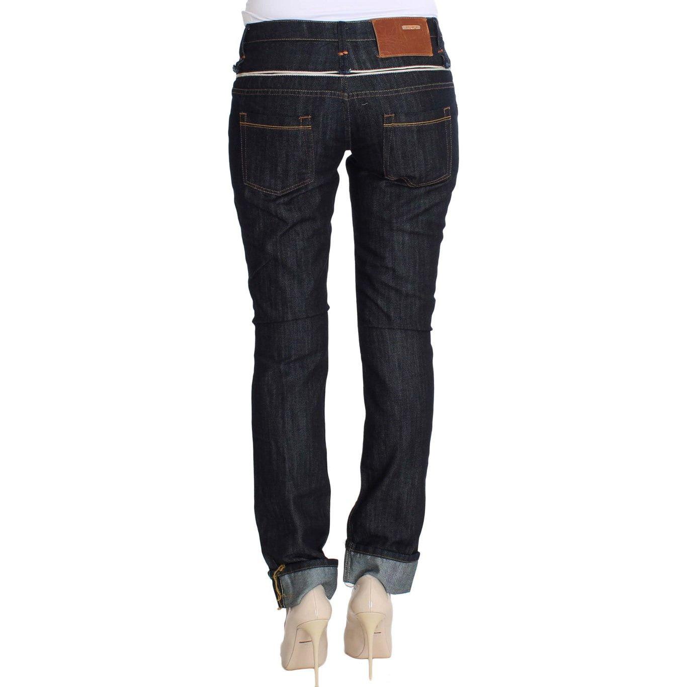 Acht Elegant Straight Leg Dark Blue Jeans Acht