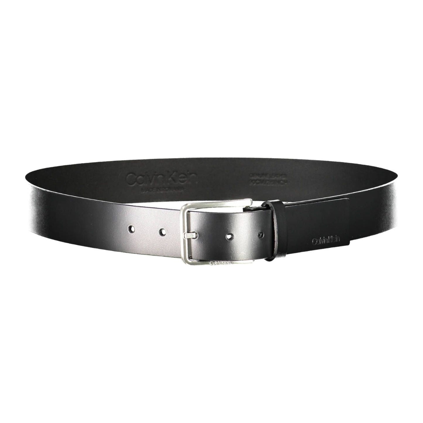 Calvin Klein Black Leather Men Belt Calvin Klein