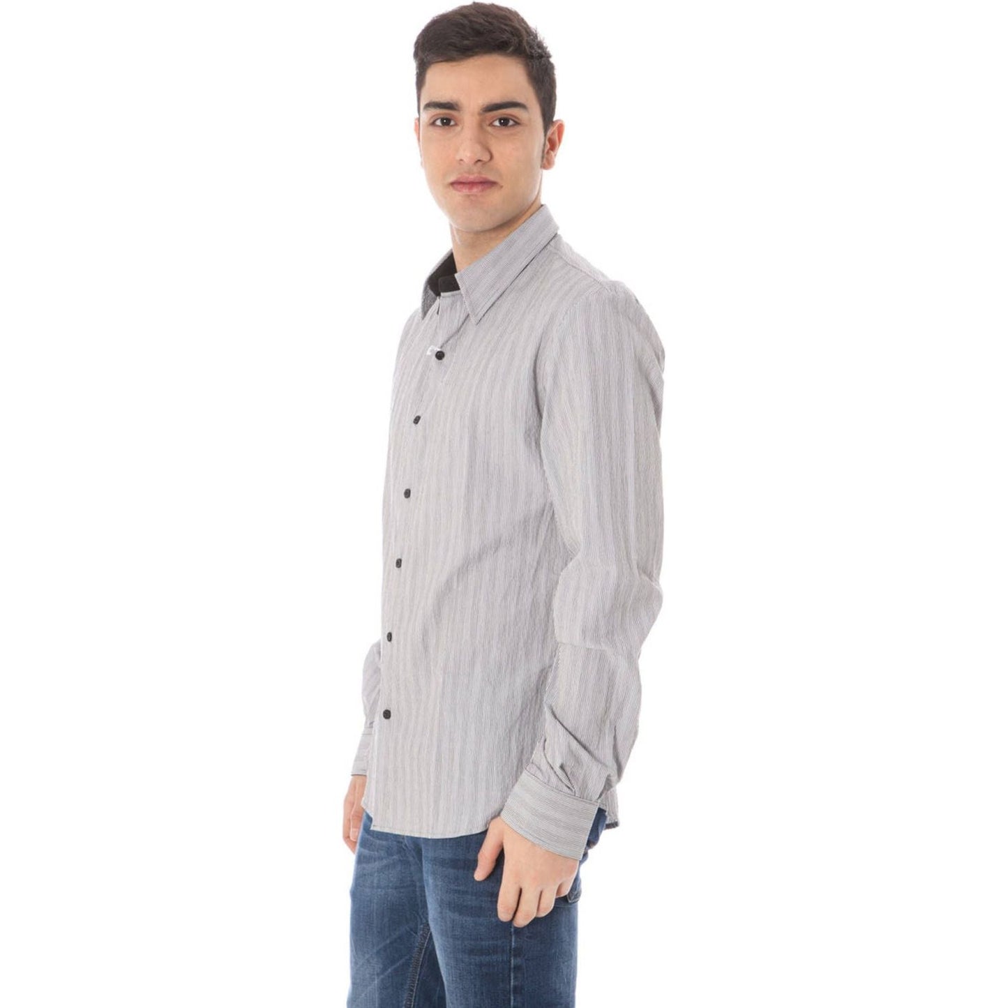 Costume National White Cotton Men Shirt Costume National