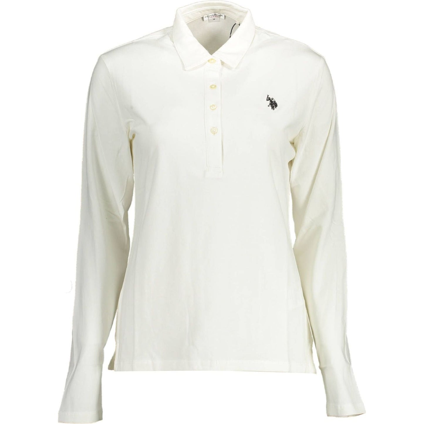 U.S. POLO ASSN. White Cotton Women Polo Shirt U.S. POLO ASSN.