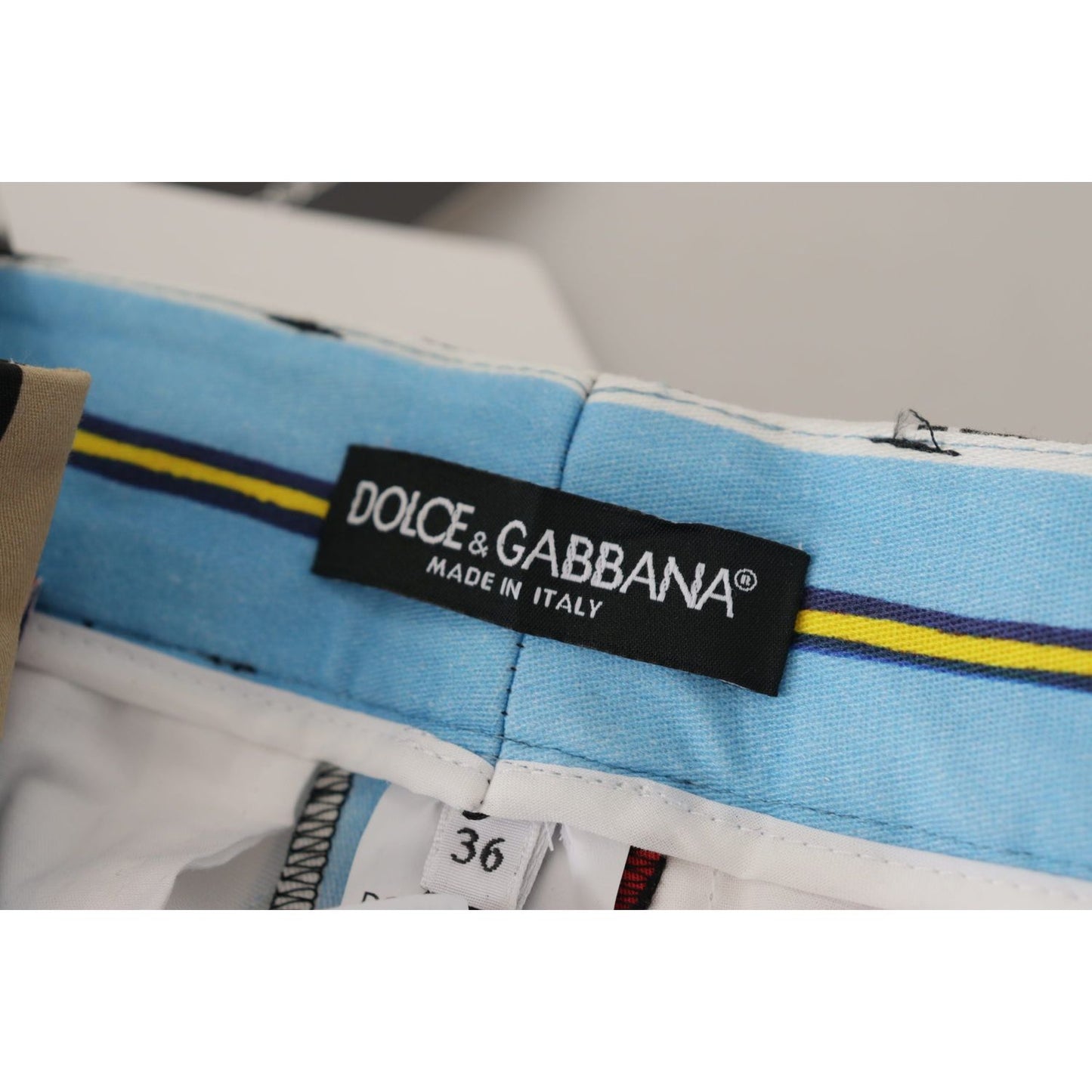 Dolce & Gabbana Elegant High Waist Striped Trousers Dolce & Gabbana