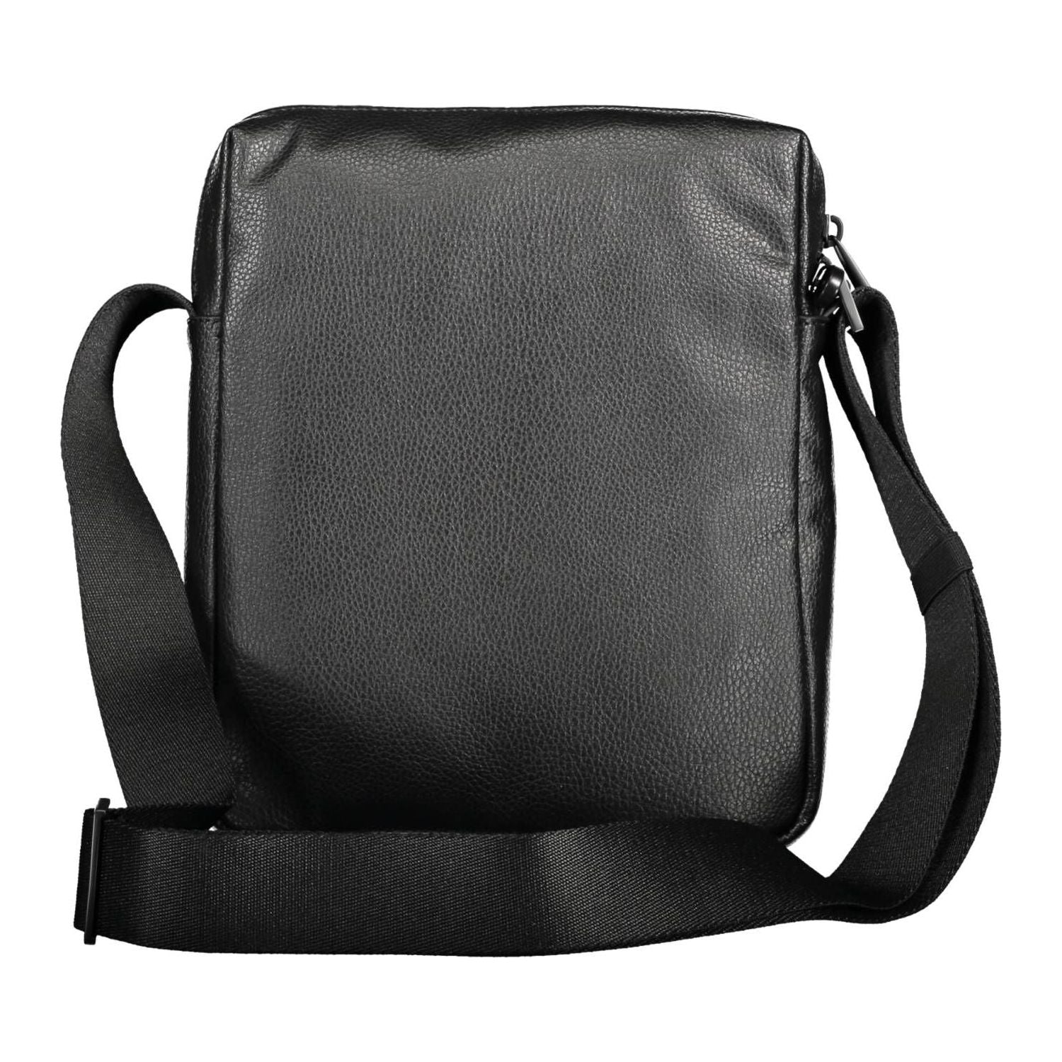 Front view with bag zipped and handles upright.