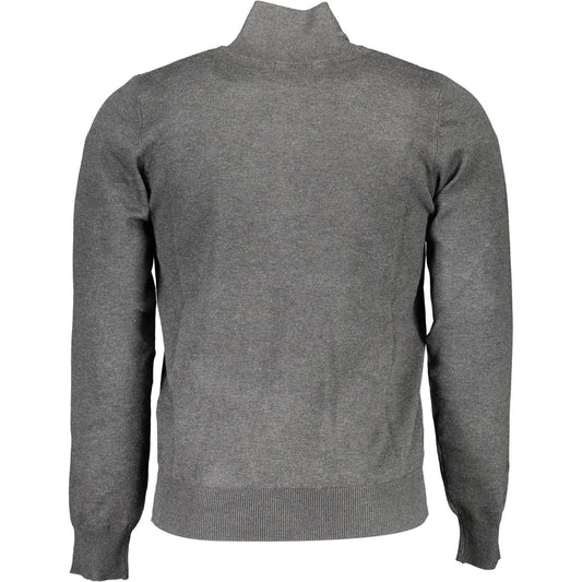 U.S. Grand Polo Gray Viscose Men Sweater U.S. Grand Polo