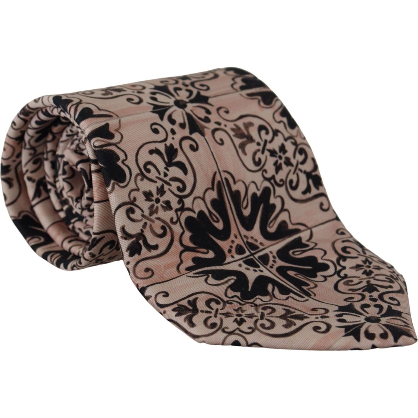 Dolce & Gabbana Stunning Silk Gentleman's Tie in Rich Brown Dolce & Gabbana