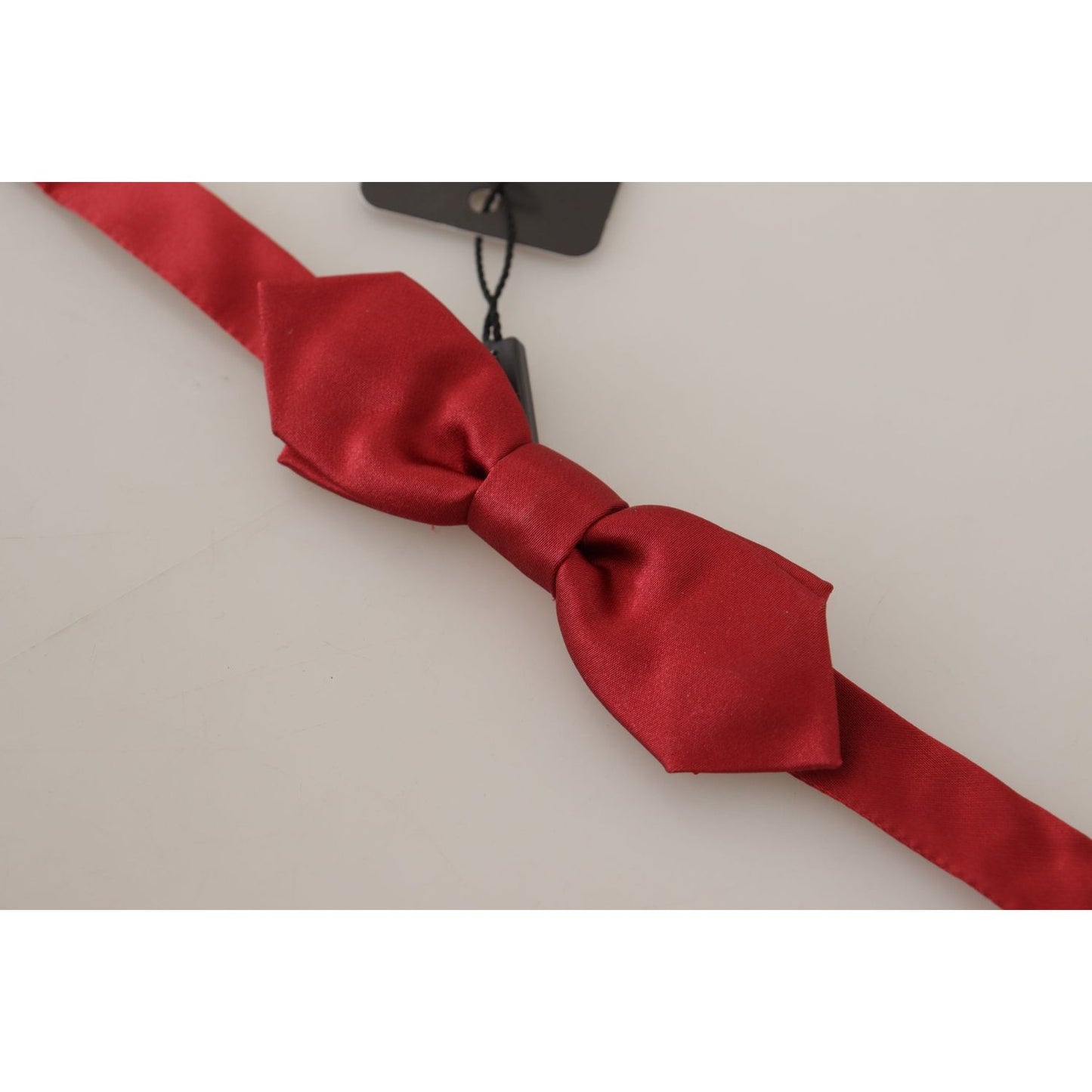 Dolce & Gabbana Elegant Red Silk Bow Tie Dolce & Gabbana