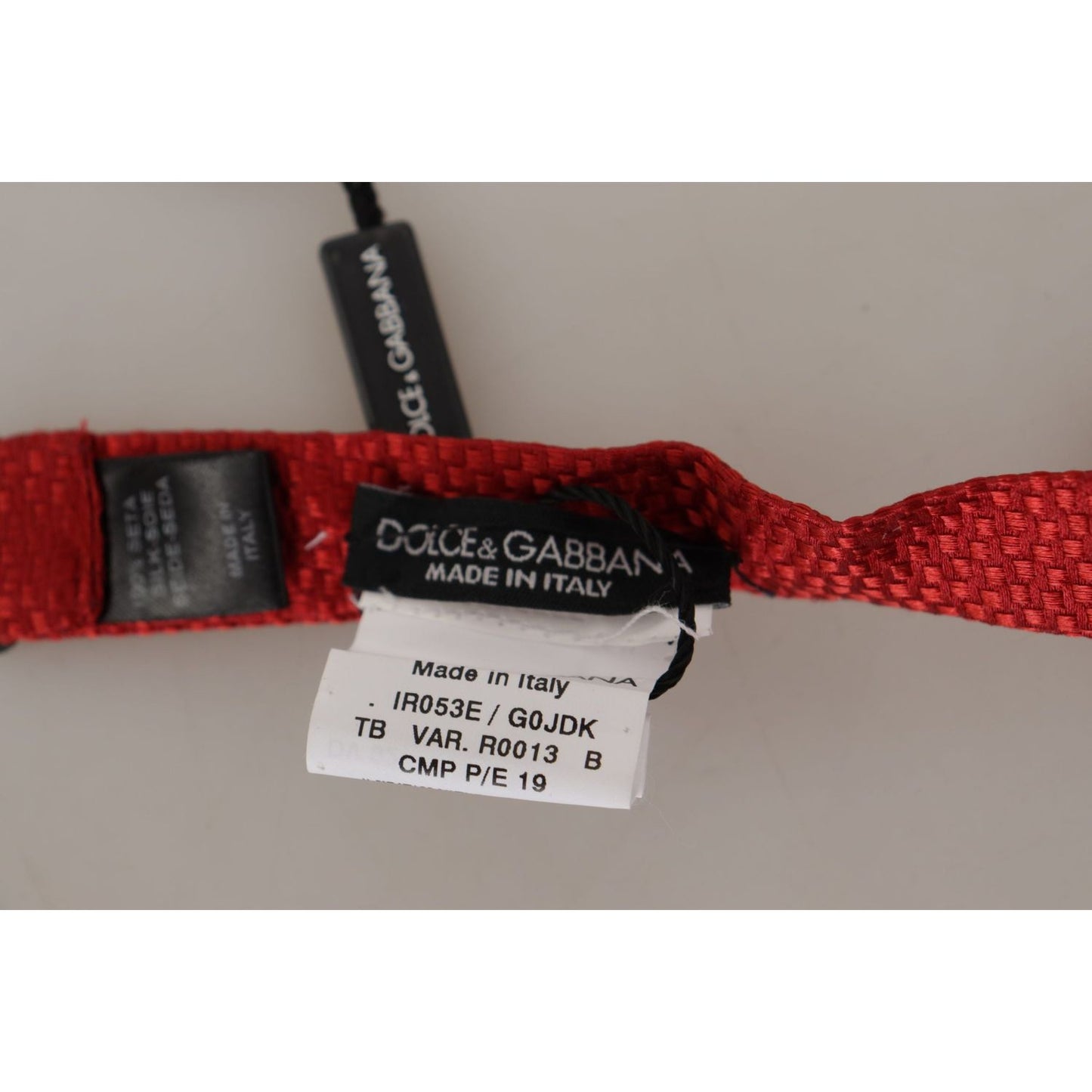 Dolce & Gabbana Elegant Red Silk Bow Tie Dolce & Gabbana