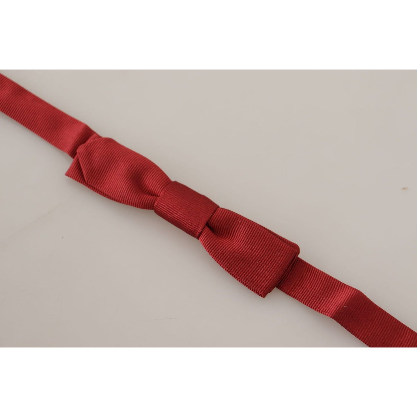 Dolce & Gabbana Elegant Red Silk Bow Tie Dolce & Gabbana